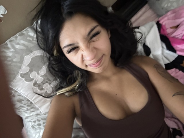 Scrunchie face and tank top selfie